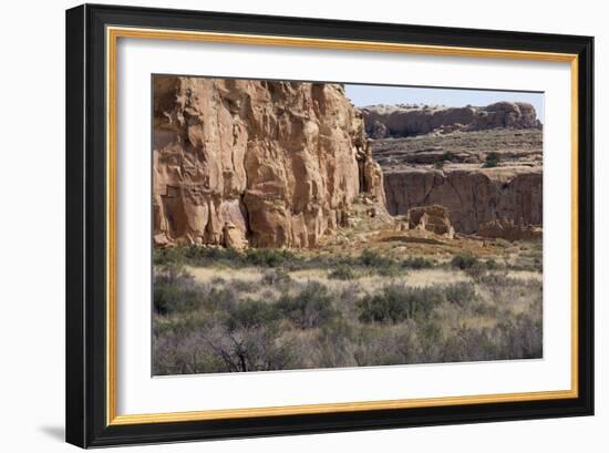 Anasazi/Ancestral Puebloan Ruins of Chetro Ketl in Chaco Canyon, New Mexico-null-Framed Photographic Print