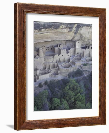 Anasazi Cliff Dwelling, Cliff Palace, Mesa Verde National Park, Colorado, USA-William Sutton-Framed Photographic Print