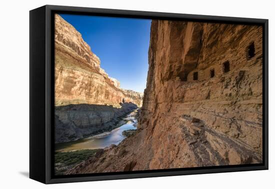 Anasazi Ruins. Nankoweap Granaries. Grand Canyon. Arizona. USA-Tom Norring-Framed Premier Image Canvas