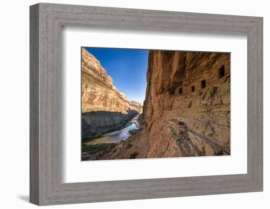 Anasazi Ruins. Nankoweap Granaries. Grand Canyon. Arizona. USA-Tom Norring-Framed Photographic Print