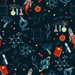 Science Stuff Vector Seamless Pattern.-Anastasia Mazeina-Art Print