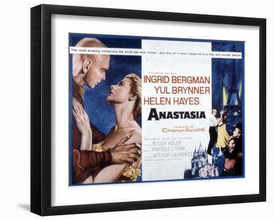 Anastasia, Yul Brynner, Ingrid Bergman, 1956-null-Framed Photo