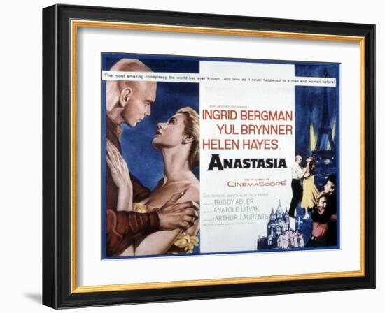 Anastasia, Yul Brynner, Ingrid Bergman, 1956-null-Framed Photo