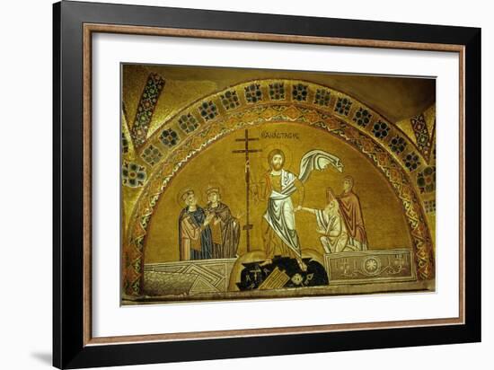 Anastasis, Christ Descending into Limbo, Saves Adam, Eve, King David and King Solomon-null-Framed Giclee Print