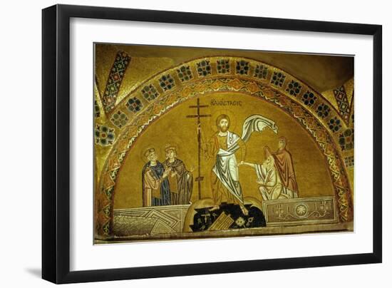 Anastasis, Christ Descending into Limbo, Saves Adam, Eve, King David and King Solomon-null-Framed Giclee Print