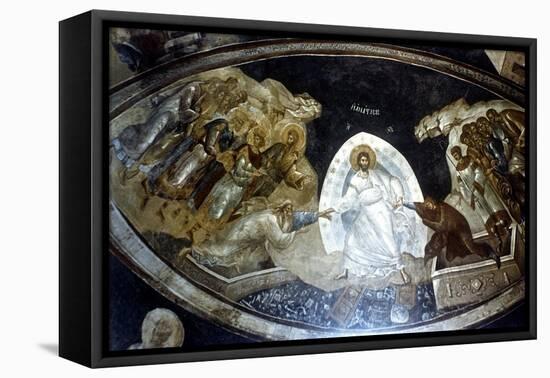 Anastasis, Fresco in the Parekklesion of Church of Christ in Chora, C1310-C1320-null-Framed Premier Image Canvas