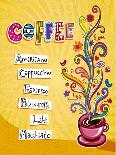 Coffee Background. Illustration Which May Be Used As Menu Cover Or Card-Anastasiya Zalevska-Stretched Canvas
