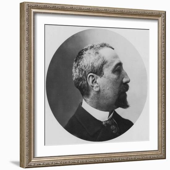 Anatole France, French Poet, Journalist and Novelist, 1870S-Felix Nadar-Framed Giclee Print