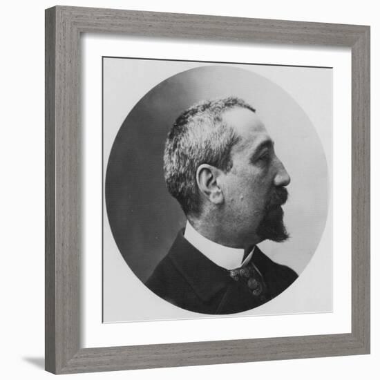 Anatole France, French Poet, Journalist and Novelist, 1870S-Felix Nadar-Framed Giclee Print