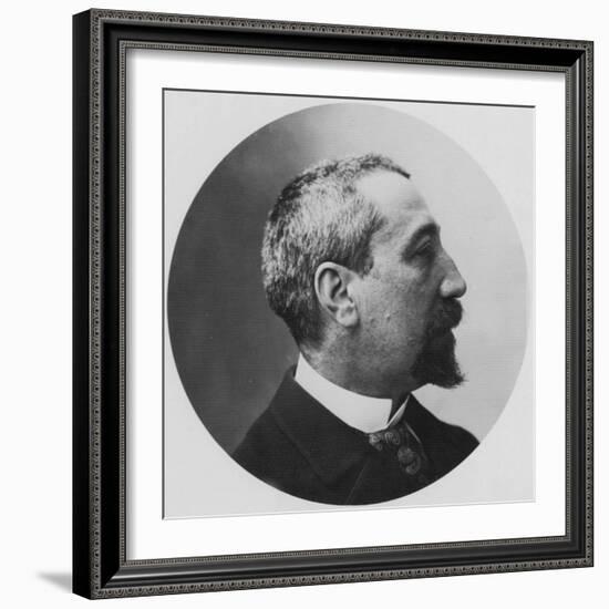 Anatole France, French Poet, Journalist and Novelist, 1870S-Felix Nadar-Framed Giclee Print