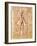 Anatomical Chart of Human Body, Tractatabus de Pestilentia, 15th century Manuscript by M. Albik-null-Framed Giclee Print