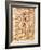 Anatomical Chart of Human Body, Tractatabus de Pestilentia, 15th century Manuscript by M. Albik-null-Framed Giclee Print