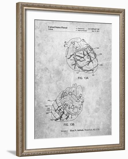 Anatomical Heart-Cole Borders-Framed Art Print