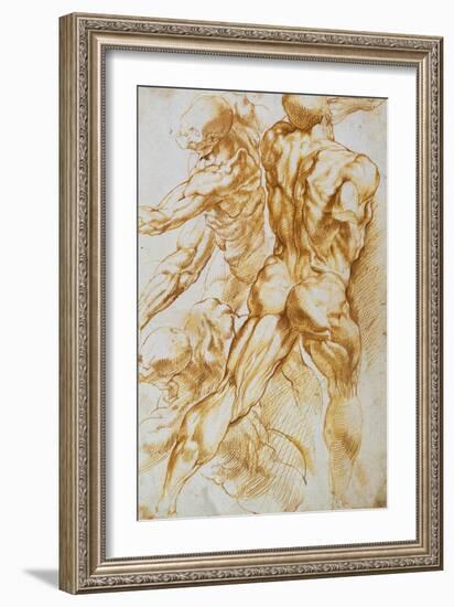 Anatomical Studies: Nudes in Combat-Peter Paul Rubens-Framed Giclee Print