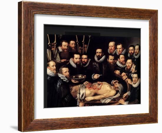 Anatomy Lesson Of Dr. Willem Van Der Meer-Sir Luke Fildes-Framed Art Print