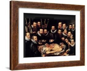 Anatomy Lesson Of Dr. Willem Van Der Meer-Sir Luke Fildes-Framed Art Print