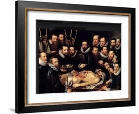 Anatomy Lesson Of Dr. Willem Van Der Meer-Sir Luke Fildes-Framed Art Print