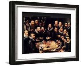 Anatomy Lesson Of Dr. Willem Van Der Meer-Sir Luke Fildes-Framed Art Print