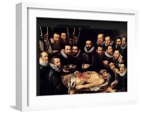 Anatomy Lesson Of Dr. Willem Van Der Meer-Sir Luke Fildes-Framed Art Print