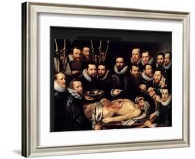 Anatomy Lesson Of Dr. Willem Van Der Meer-Sir Luke Fildes-Framed Art Print