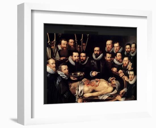 Anatomy Lesson Of Dr. Willem Van Der Meer-Sir Luke Fildes-Framed Art Print