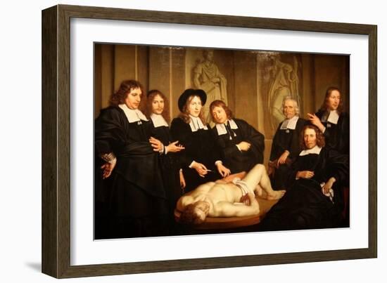Anatomy Lesson-David Teniers-Framed Art Print