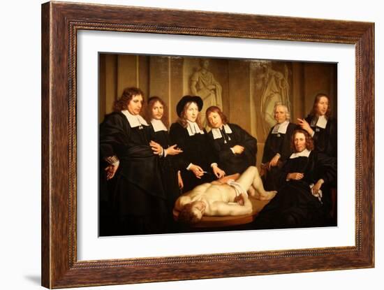 Anatomy Lesson-David Teniers-Framed Art Print