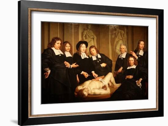 Anatomy Lesson-David Teniers-Framed Art Print