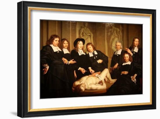 Anatomy Lesson-David Teniers-Framed Art Print