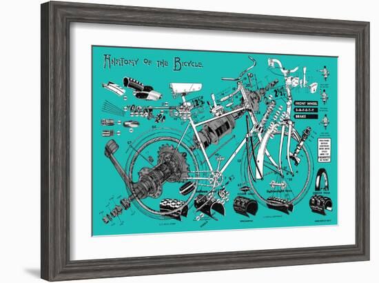 Anatomy of a Bicycle-James Bentley-Framed Giclee Print