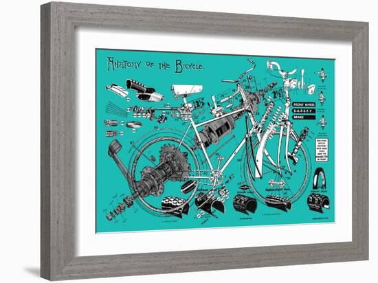 Anatomy of a Bicycle-James Bentley-Framed Giclee Print