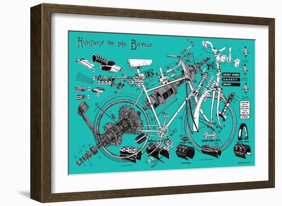 Anatomy of a Bicycle-James Bentley-Framed Giclee Print