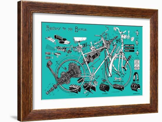 Anatomy of a Bicycle-James Bentley-Framed Giclee Print