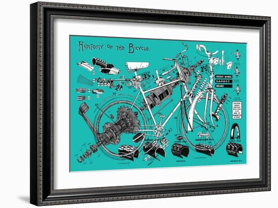 Anatomy of a Bicycle-James Bentley-Framed Giclee Print