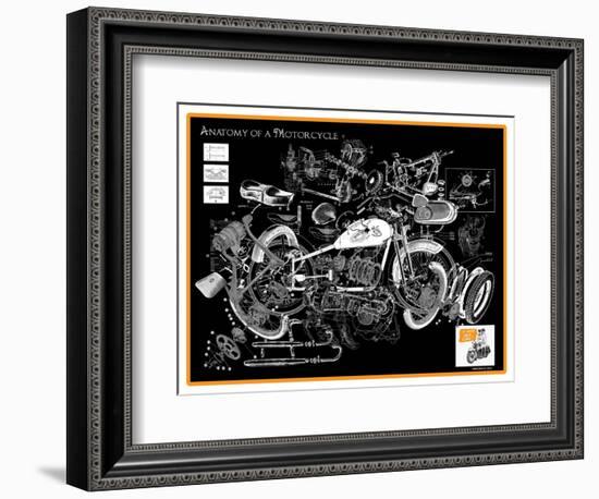 Anatomy of a Motorcycle-James Bentley-Framed Giclee Print