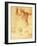 Anatomy Sketches (Libyan Sibyl)-Michelangelo Buonarroti-Framed Giclee Print