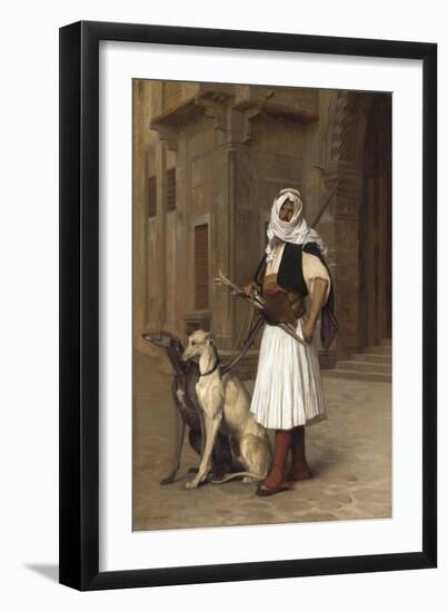 Anaute Avec Deux Chiens Whippets, 1867-Jean Leon Gerome-Framed Giclee Print