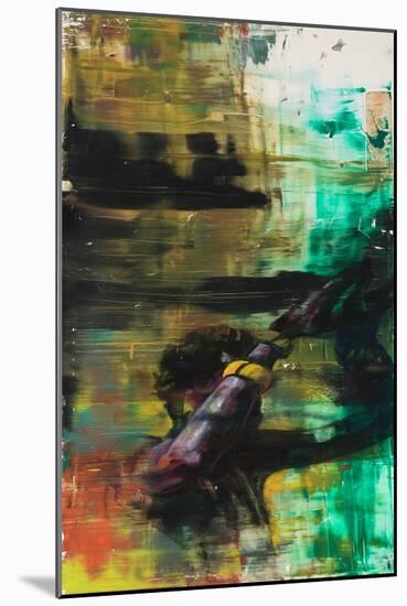 Ancestral Imprint (Oil on Ikea Table Top)-Aaron Bevan-Bailey-Mounted Giclee Print