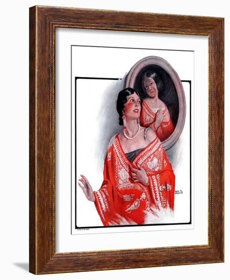 "Ancestral Shawl,"October 18, 1924-Sam Brown-Framed Giclee Print