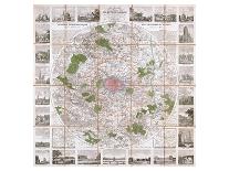 Carte Routière de Paris 1839-Anchin-Art Print