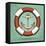 Anchor and Lifebuoy in Retro Style. Colorful Illustration-Olena Bogadereva-Framed Stretched Canvas