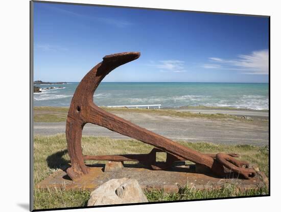 Anchor from the Barque Ben Avon, Shipwrecked in 1903, Ngawi, Wairarapa, North Island, New Zealand-David Wall-Mounted Photographic Print