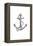 Anchor - Icon-Lantern Press-Framed Stretched Canvas