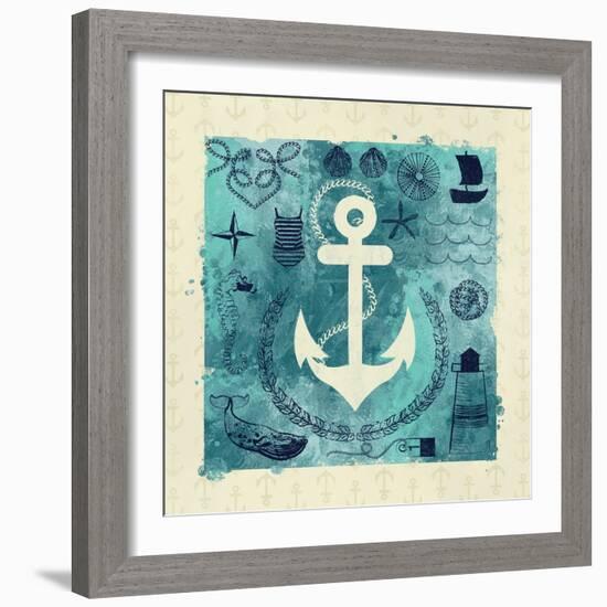 Anchor in Love I-Ashley Sta Teresa-Framed Art Print