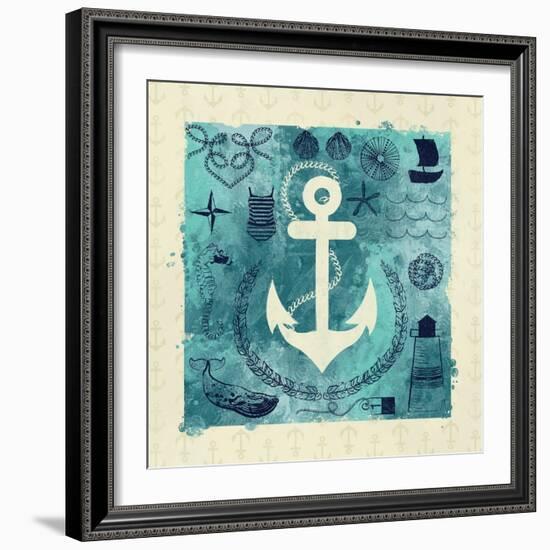 Anchor in Love I-Ashley Sta Teresa-Framed Art Print