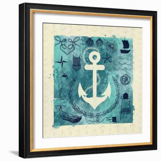 Anchor in Love I-Ashley Sta Teresa-Framed Art Print