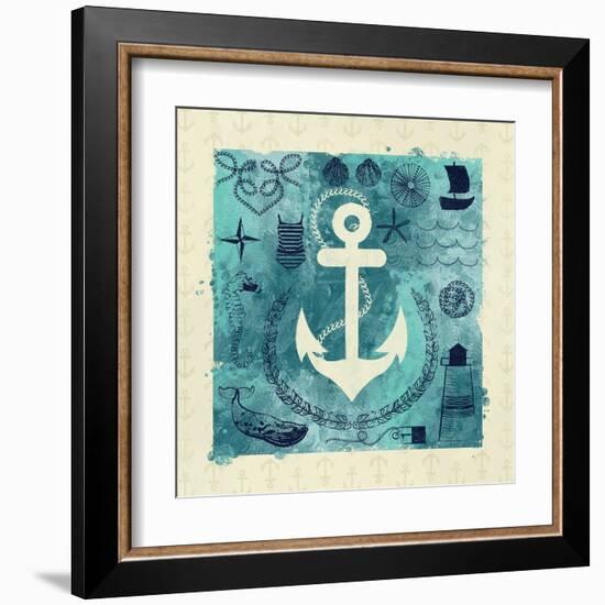 Anchor in Love I-Ashley Sta Teresa-Framed Art Print