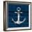 Anchor on Blue Wood-Lanie Loreth-Framed Premium Giclee Print