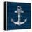 Anchor on Blue Wood-Lanie Loreth-Framed Stretched Canvas