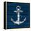 Anchor on Blue Wood-Lanie Loreth-Framed Stretched Canvas